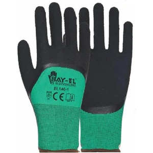 Bay-El Eldiven Latex Yeşil&siyah EL-140-1 Size/10