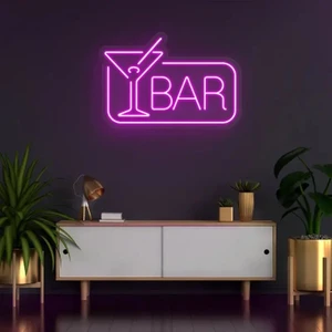 Twins Led Aydınlatma Bar Yazılı ve Şekilli Neon Tabela