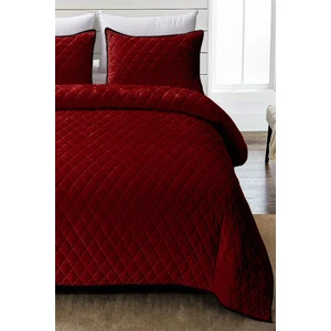 Evlen Home Collection Kapitone Kadife Yatak Örtüsü Seti Tek Kişilik Supersoft 2 Parça Yumuşak Elyaf Dolgulu Çeyizlik