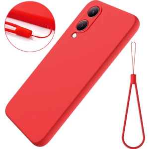 Vivo Y17S 4g Kasa Yumuşak Astarlı Sıvı Silikon Koruyucu Telefon Kapağı Kayışlı (Yurt Dışından)