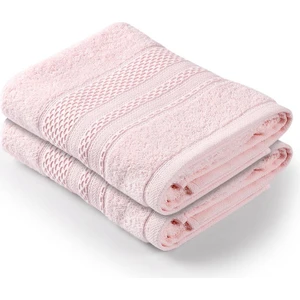 Softy -  Pamuklu 2'li El / Yüz Havlusu Seti 50X90 cm Pudra