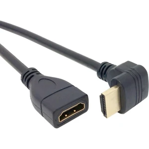 HDMI Dişi Erkek Uzatma 90 Derece Dirsek Kablosu 1 Metre