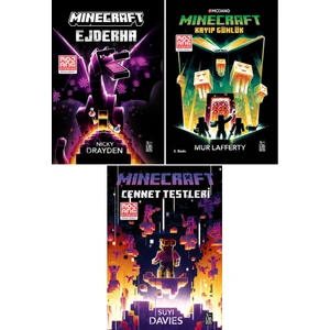 Minecraft Serisi Kayıp Günlük - Ejderha - Cennet Testleri 3 Kitap