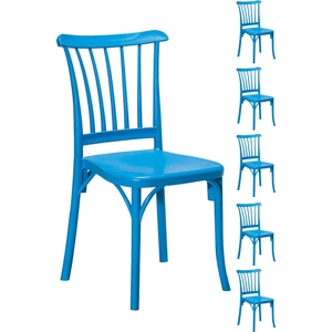6 Adet Violet Mavi Sandalye