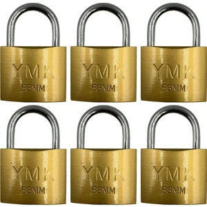 Yuma Kilit Ymk Kancalı Asma Kilit Kısa Sarı 1 Paket ( 6 Adet ) 63 mm