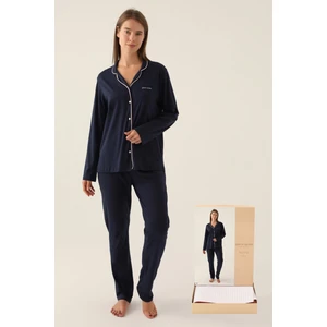 Pierre Cardin Kadın Pijama Takım, Düğmeli Pijama Takım, Kutulu Gönderim,