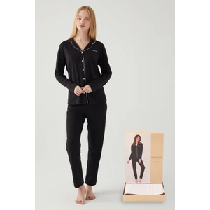 Pierre Cardin Kadın Pijama Takım, Düğmeli Pijama Takım, Kutulu Gönderim,