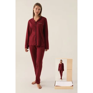 Pierre Cardin Kadın Pijama Takım, Düğmeli Pijama Takım, Kutulu Gönderim,