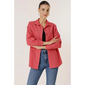 Saygı Giyim Oversize Uzun Basic Gömlek