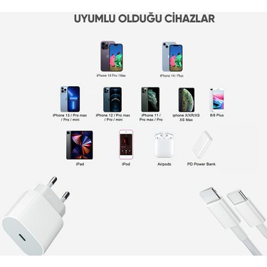 Woyax iPhone Hızlı Şarj Aleti 8 X XS XR 11 12 13 14 Pro Max Fiyatı