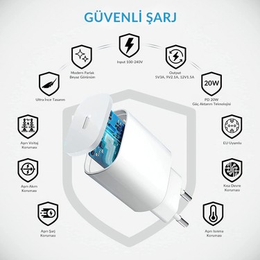 Woyax by Deji 20W Hızlı Şarj Aleti iPad Mini 5./6. nesil Fiyatı