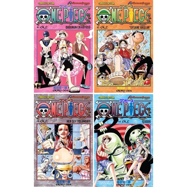One Piece 11-12-13-14. Ciltler Manga Set - Eiichiro Oda Kitabı