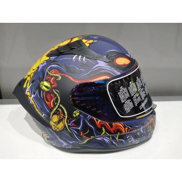 MTS Kask Mts Pro 801 Zombi Güneş Gözlüklü Orange/blue Fiyatı