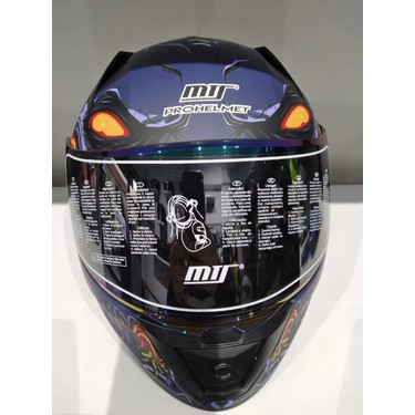 MTS Kask Mts Pro 801 Zombi Güneş Gözlüklü Orange/blue Fiyatı