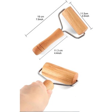 Morport Ahşap Saplı Rulo Hamur Açıcı Merdane Pürüzsüz Oklava Fiyatı