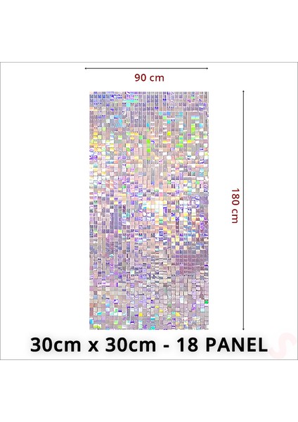 Işıltılı Pul Payetli Arka Fon Paneli, 90CM x 180CM - Rainbow fiyatları