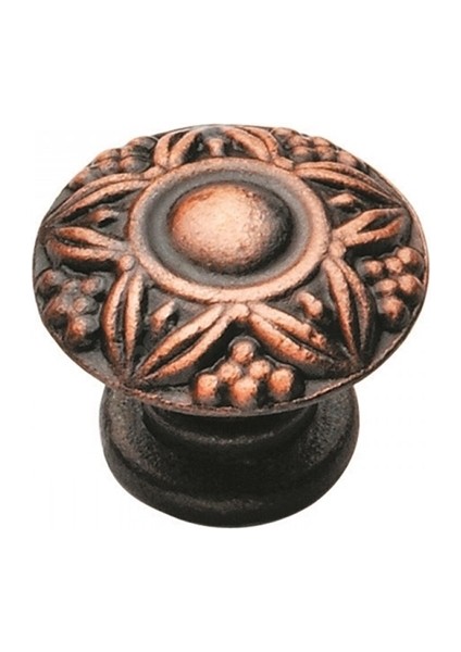 Mobilya Dolap Kulp Eskitme Tek Vidalı Bakır Üzümlü Düğme