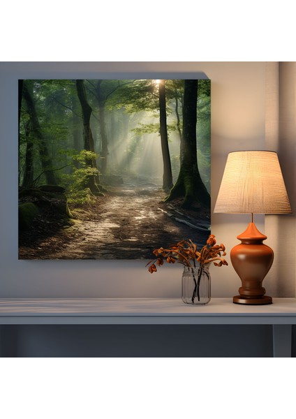 Fidanlık Orman Kanvas Tablo - Fidanlık, Kanvas Tablo, Sakin Orman Manzarası, 30X30 fiyatları