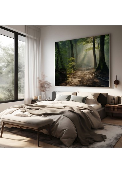 Fidanlık Orman Kanvas Tablo - Fidanlık, Kanvas Tablo, Sakin Orman Manzarası, 30X30 modelleri
