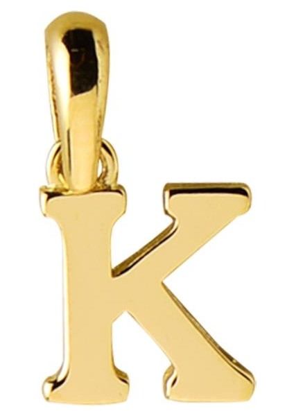 14 Ayar Altın K Harfi Kolye Ucu 0,42 gr