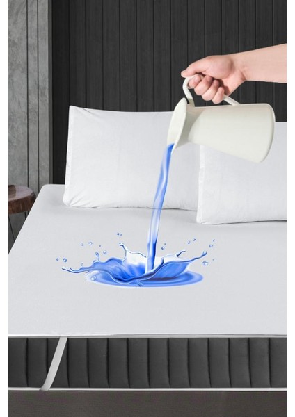 Alez Micro Dört Köşe Lastik Yatak Koruyucu Su Geçirmez Yıkanabilir 160*200 cm
