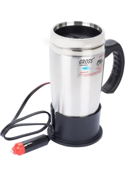 Ahmet Otomotiv Gross 12VOLT Araç Içi Termos Kettle Su Isıtıcı 500ML