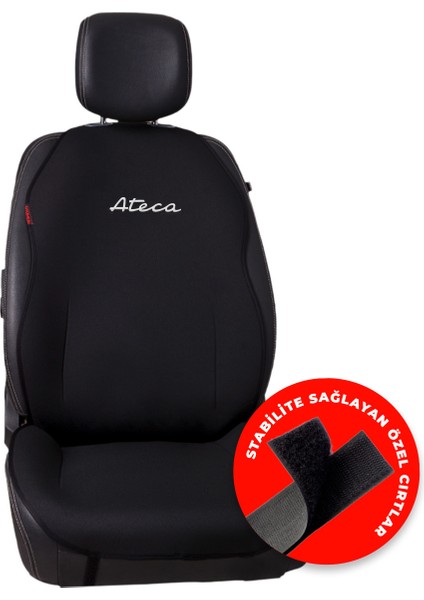 Seat Ateca Nakışlı Jakar Dokumakumaş Otomind Oto Minderi 2'li Set