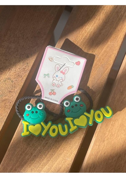 2'li Figürlü Lastik Toka Koyu Yeşil SBT1805