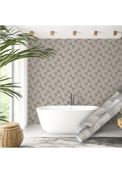 Kum Rengi Mozaik Görünümlü Yapışkanlı Folyo, Mutfak, Tezgah, Masa, Dolap Kaplama Folyosu, Isıya Dayanıklı, Su Geçirmez, Yapışkan Folyolar, Sticker, Büyük Ebatlı, Dekoros modelleri