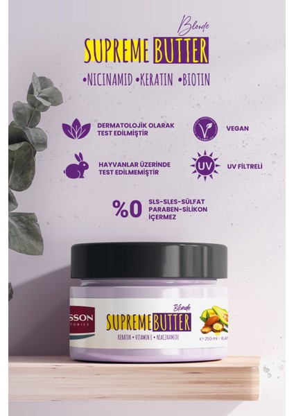 Laboratories 11 Özel Yağ Içeren Supreme Butter Blonde Durulanmayan Saç Bakım Kremi