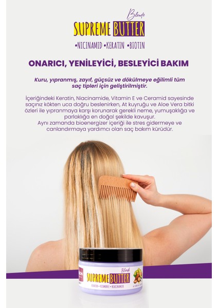 Laboratories 11 Özel Yağ Içeren Supreme Butter Blonde Durulanmayan Saç Bakım Kremi