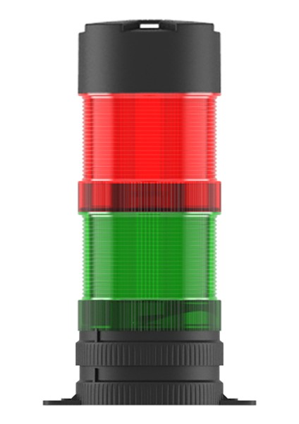 Ø66 2 Kat Modüler Işıklı Kolon Multi LED Buzzer Taban Montaj