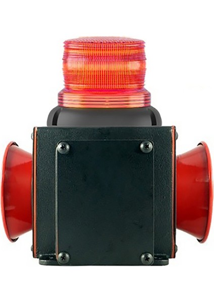 Endüstriyel Işıklı Siren Ikili 43 Ses Kontaklı Alüminyum Gövde