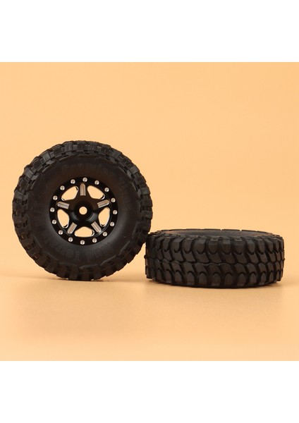 4 Adet 54MM 1.0 Beadlock Tekerlek Jantları Lastik Seti 1/24 Rc Paletli Araba Eksenel SCX24 90081 AXI00001 Yükseltme Parçaları, 4 (Yurt Dışından)