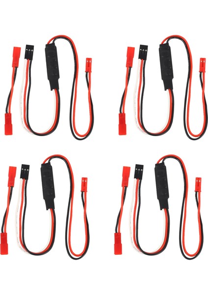 4x Vinç Ch3 Kontrol Hattı Paneli Uzaktan Kumanda Alıcı Kablosu 1/10 Rc Paletli Eksenel SCX10 Trx4 (Yurt Dışından)