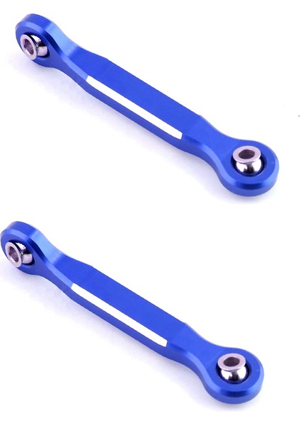 2x Alüminyum Alaşımlı Direksiyon Servo Bağlantı Rot 1/5 Xmaxx 6s 8s Rc Yükseltme Parçaları, Mavi (Yurt Dışından)