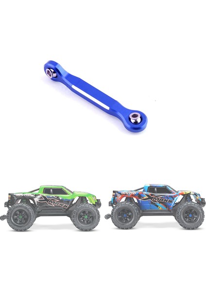 2x Alüminyum Alaşımlı Direksiyon Servo Bağlantı Rot 1/5 Xmaxx 6s 8s Rc Yükseltme Parçaları, Mavi (Yurt Dışından)