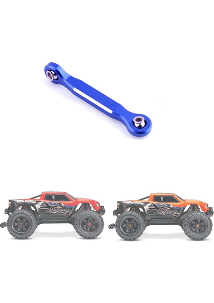 2x Alüminyum Alaşımlı Direksiyon Servo Bağlantı Rot 1/5 Xmaxx 6s 8s Rc Yükseltme Parçaları, Mavi (Yurt Dışından)