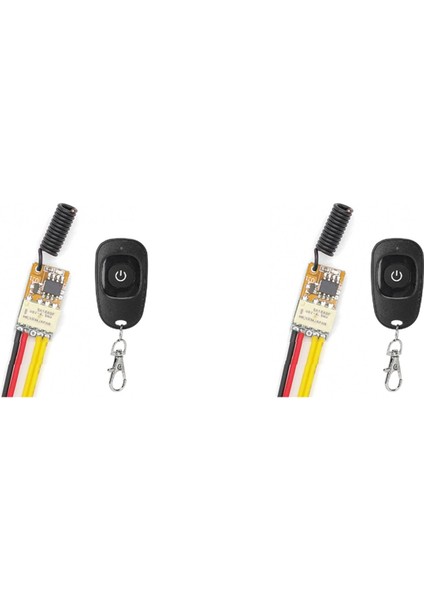 2x Basma Düğmesi Tasarrufu Mini Röle Kontak Rf Kablosuz Anahtarları DC3.7V-12V 433MHZ Akıllı Ev Küçük Küçük Uzaktan Anahtarlar (Yurt Dışından)