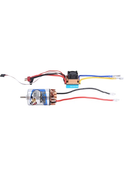 550 Fırçalı Motor 16T ve 480A Su Geçirmez Fırçalı Esc Hız Kontrol Cihazı 5V/3A Bec ile 1:10 Rc Paletli Eksenel SCX10 Trx4 (Yurt Dışından)