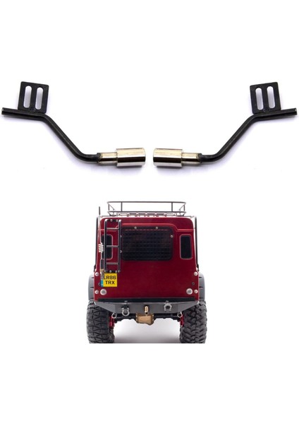 2pair Metal Simülasyon Egzoz Borusu Gaz Havalandırma Trx4 SCX10 Rc Araba Parçaları Egzoz Manifoldu (Yurt Dışından) fırsatları
