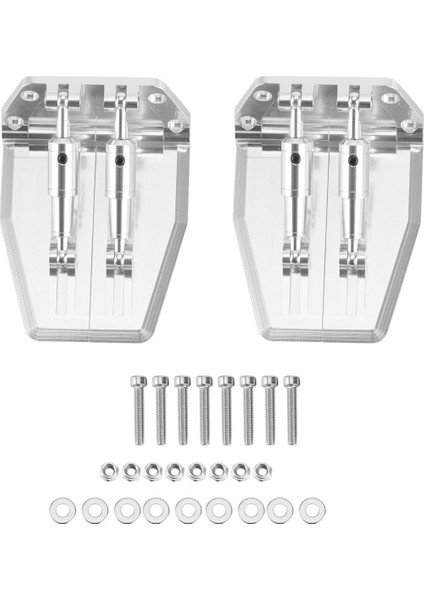 2 Adet Metal Ayarlanabilir Trim Sekmeleri 69X57X30MM Nitro Gaz Rc Model Tekne Için (Yurt Dışından)