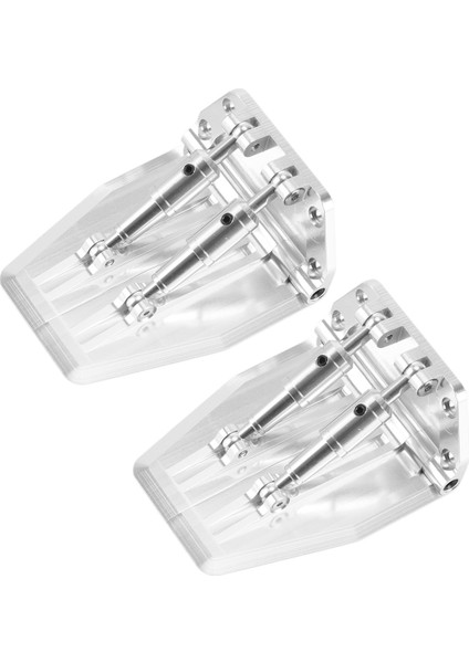 2 Adet Metal Ayarlanabilir Trim Sekmeleri 69X57X30MM Nitro Gaz Rc Model Tekne Için (Yurt Dışından)