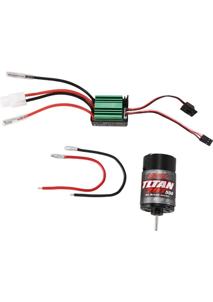 Rcxaz 320A Fırçalı Esc + 550 Fırçalı Motor 12T 21T 29T 35T 55T 1/10 Rc Paletli Eksenel SCX10 AXI03007 90046 Traxxas Trx4 D90,3 (Yurt Dışından)