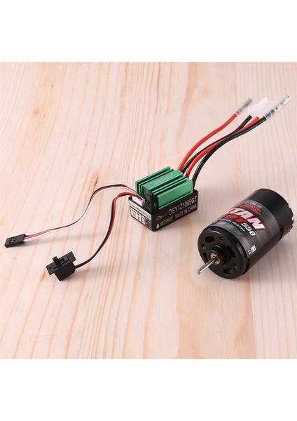 Rcxaz 320A Fırçalı Esc + 550 Fırçalı Motor 12T 21T 29T 35T 55T 1/10 Rc Paletli Eksenel SCX10 AXI03007 90046 Traxxas Trx4 D90,3 (Yurt Dışından)