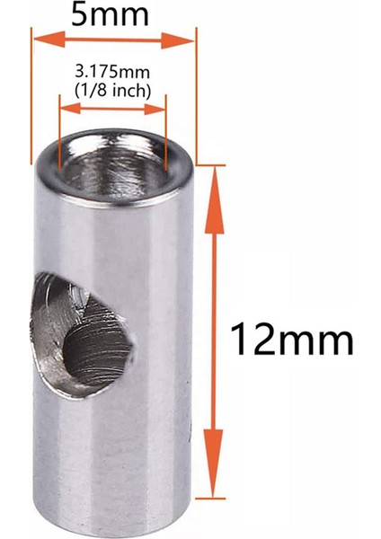 6 Adet Motor Aksı 3.17MM Ila 5mm Değişim Mili Adaptör Kolu Rc Model Araba Tekne Uçak 3650 550 540 Motor (Yurt Dışından)
