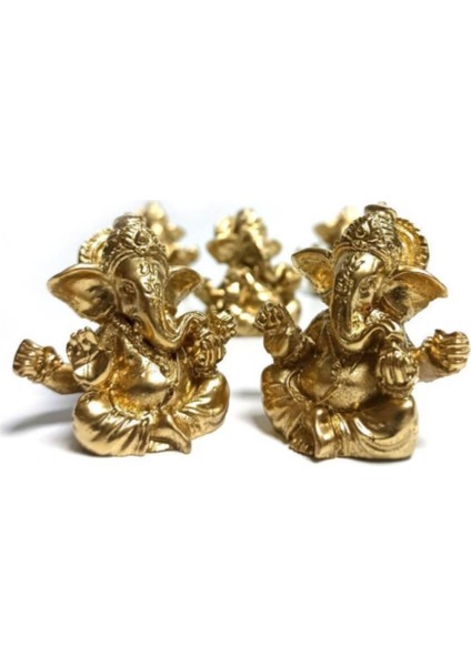 Minyatür 5 cm Hint Ganesh Fil Buda Biblo Teraryum Süs