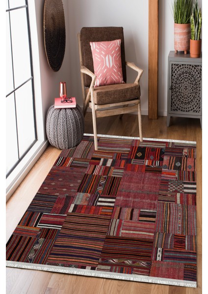 Homier Collection Homier WestaYıkanabilir Kaymaz Taban Kilim ve Yolluk H-PW-8157A