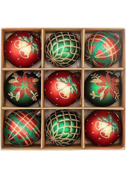 Noel El Boyaması Noel Topu Noel Ağacı Kolye (Yurt Dışından)