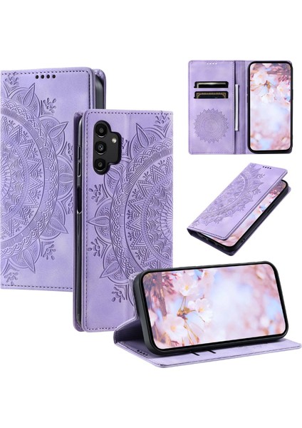 Samsung Galaxy A32 5g Cüzdan Kılıfı Kart Yuvası Standı Güçlü Manyetik Deri Çevirme Katlama Koruyucu Telefon Kılıfı (Yurt Dışından)